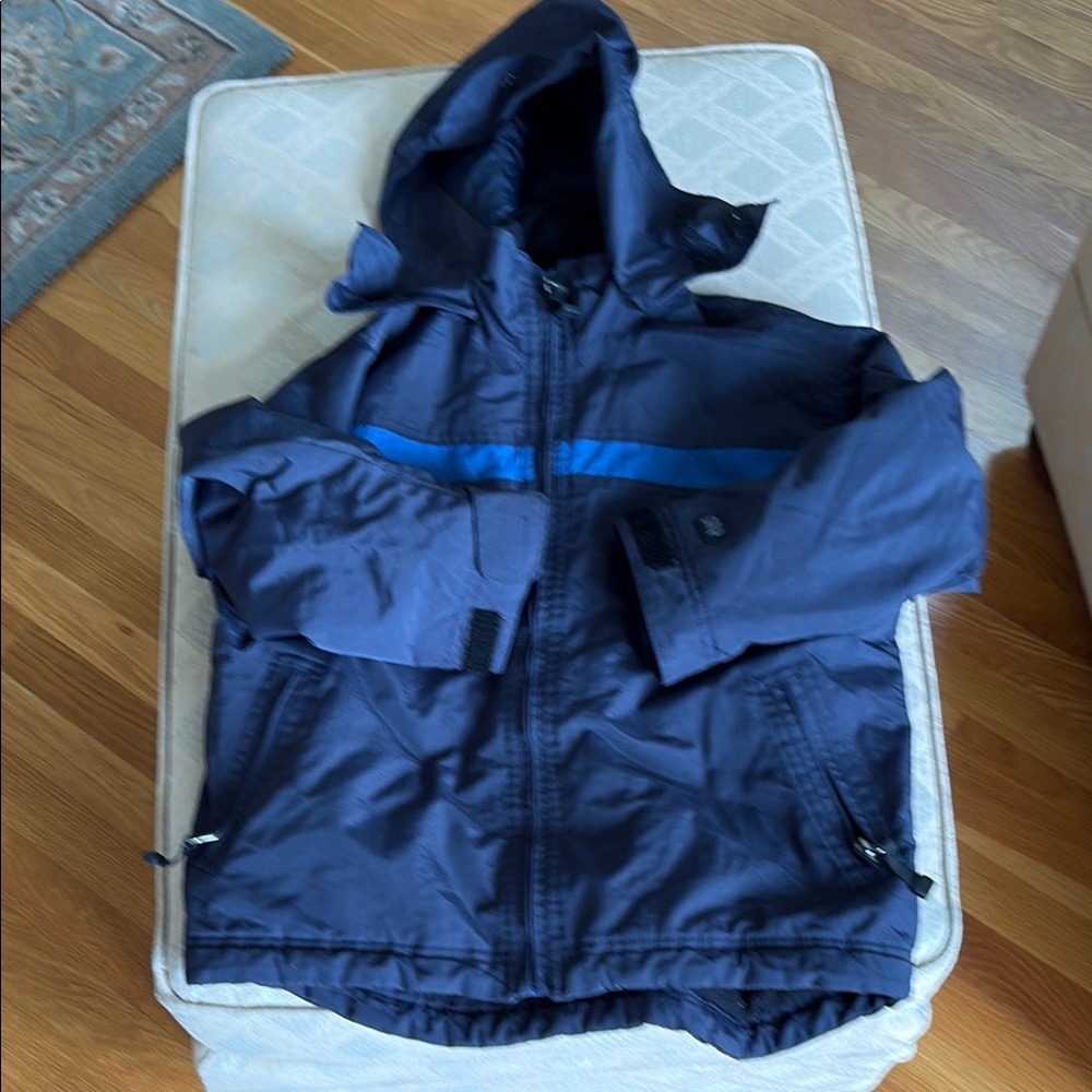 Gap fleece lined hood jacket, size 5-6.